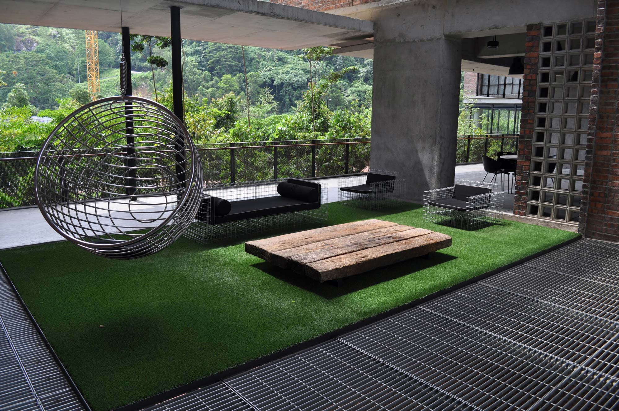 Residential Turf Installation: Indoor Lounge